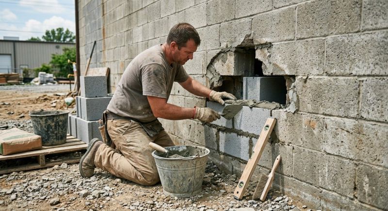 Block Wall Repair in Draper, UT
