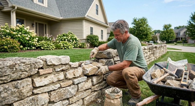 Brick Fence Repair in Park City, UT