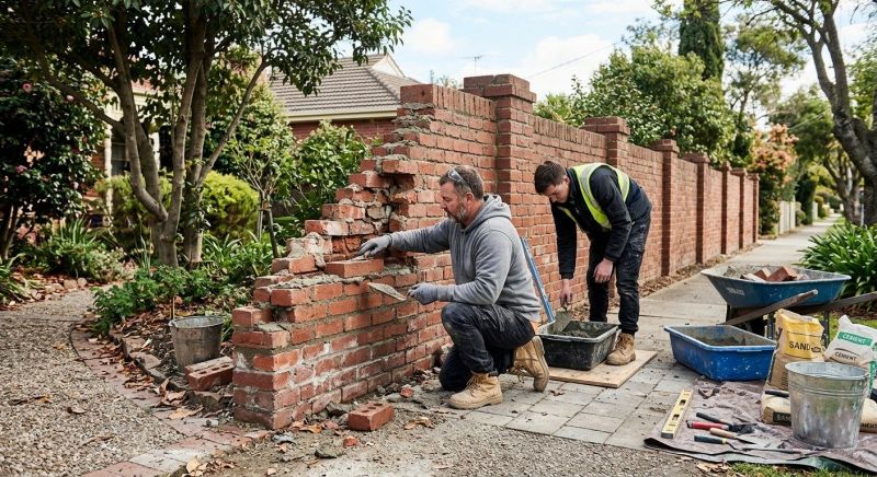 Brick Fence Repair in Park City, UT