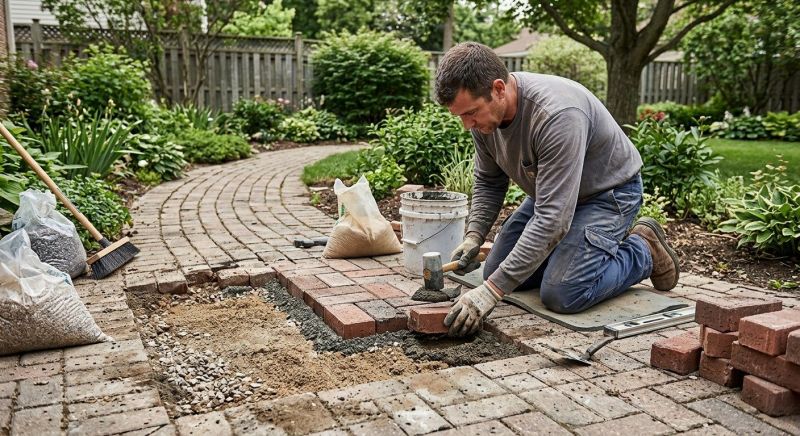 Brick Hardscape Repair in Park City, UT