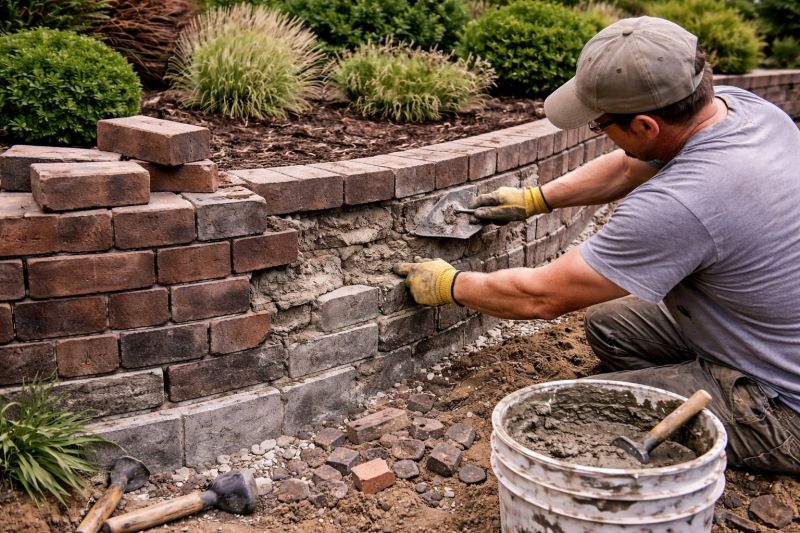 Brick Retaining Wall Repair in Park City, UT