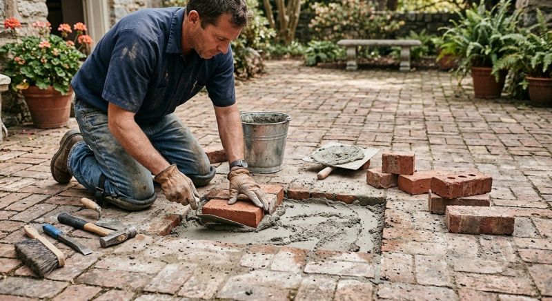 Brick Stoop Repair in Park City, UT