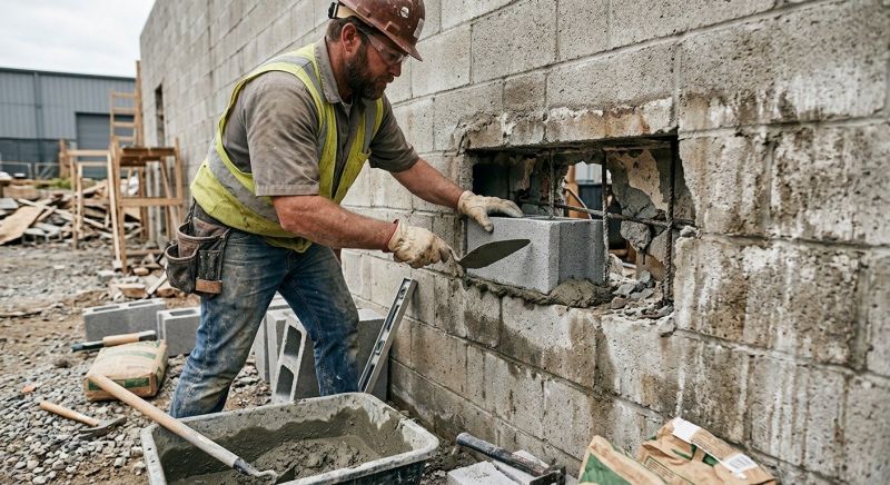 Cinder Block Repair in Park City, UT