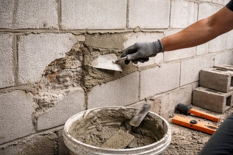 Concrete Block Wall Repair in Park City, UT