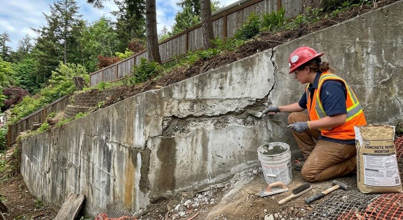 Retaining Wall Repair in Millcreek, UT