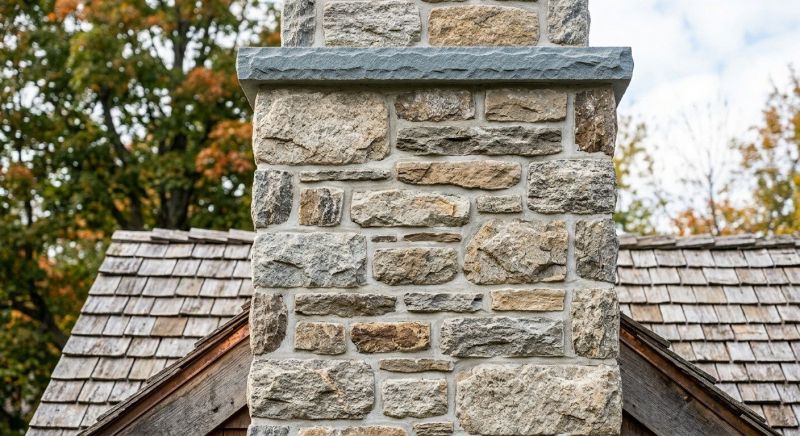 Stone Chimney Installation in Midway, UT