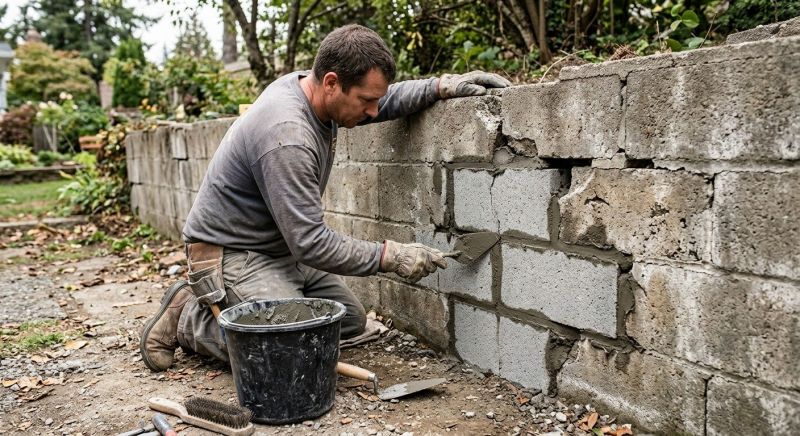 Stone Wall Repair in Alpine, UT