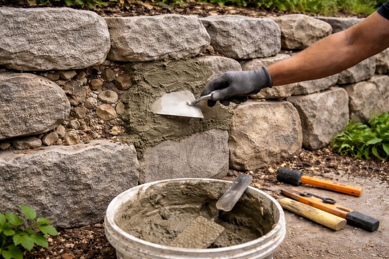 Stone Wall Repair in Park City, UT